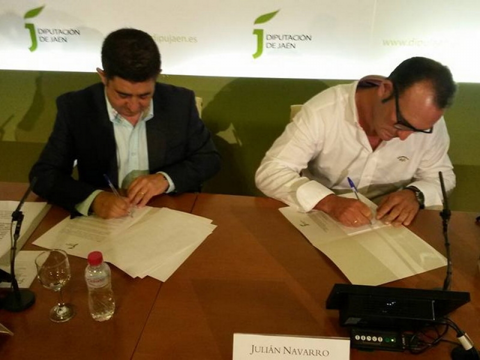 Firma del convenio de colaboración con la Diputación Provincial de Jaén